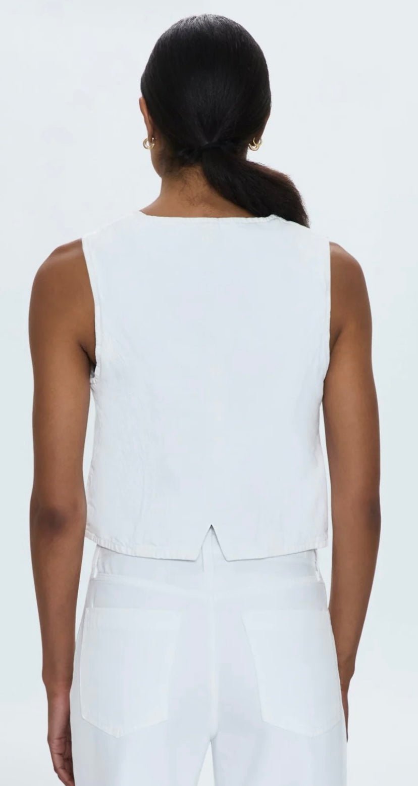 Vero Denim Vest Optic White PISTOLA DENIM - The Poolclub Monaco