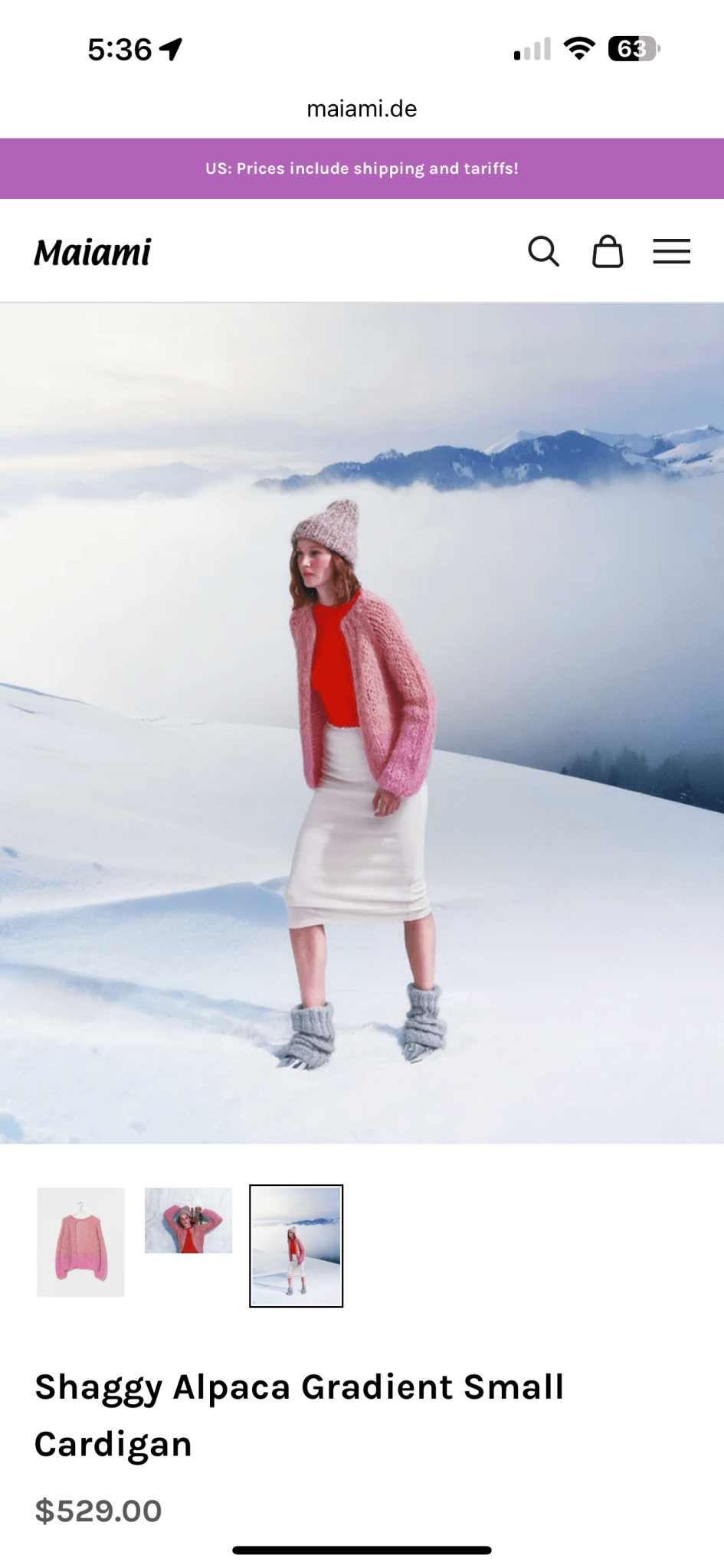 Wool Alpaca Small Cardigan Antique Rose MAIAMI BERLIN - The Poolclub Monaco