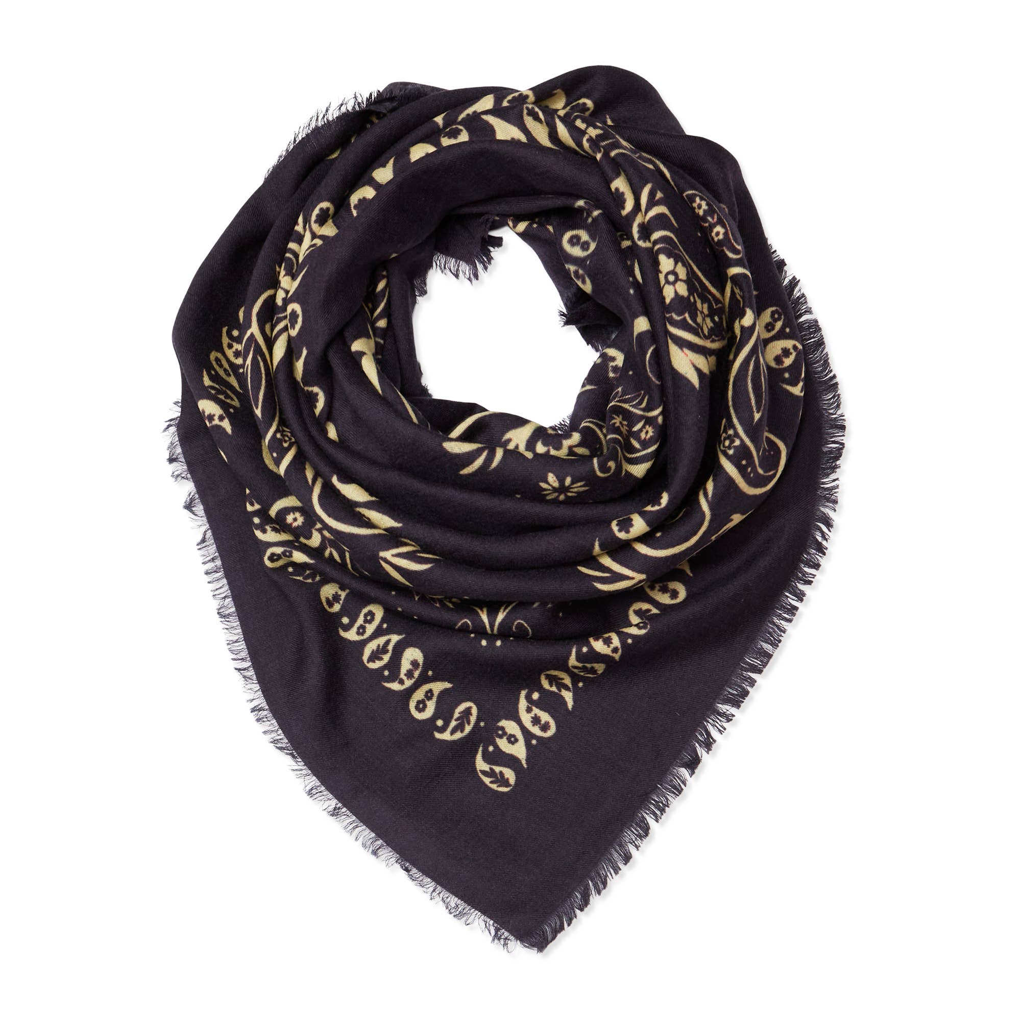 XL Cashmere Bandana Scarf Marine - The Poolclub Monaco